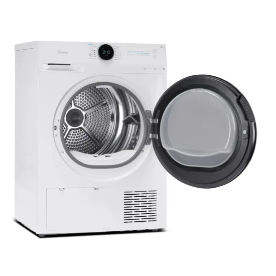 Midea MD200H100BW/W-HR hőszivattyús szárítógép, Wifi, 10 kg, 59.5x67.5x84.5 cm