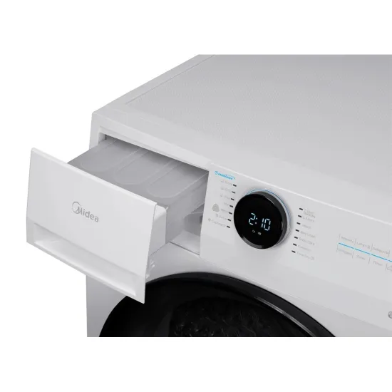 Midea MD200H100BW/W-HR hőszivattyús szárítógép, Wifi, 10 kg, 59.5x67.5x84.5 cm