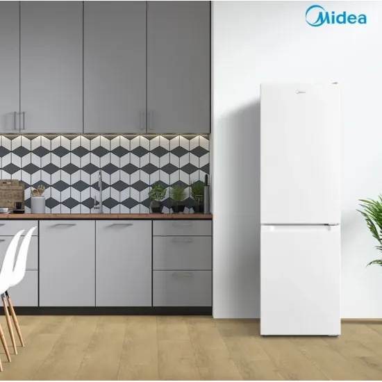 Midea MDRB369FGE01 alulfagyasztós kombinált hűtőszekrény, 197/65L, 54.7x56.8x177.3 cm 