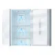 Midea MDRB489FGE02OE No Frost alulfagyasztós kombinált hűtőszekrény, 247/83L, 59.5x63.5x201 cm, inox szín 