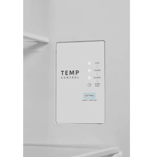 Midea MDRB548MME46 No Frost alulfagyasztós kombinált hűtőszekrény, inverter motor, 271/130L, 63.5x72.5x192.5 cm, inox szín
