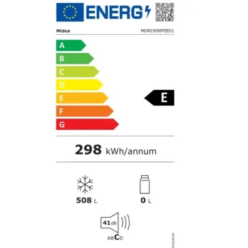 Midea MDRC698FEE01 fagyasztóláda, 508L, 2az1ben funkció használható hűtőnek illetve fagyasztónak, 153x86x73.5 cm