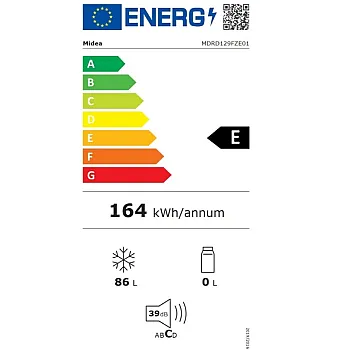 Midea MDRD129FZE01 fagyasztószekrény, 86L, 55.3x57.4x84.5 cm