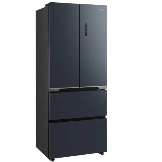 Midea MDRF600BIE70 No Frost side by side hűtőszekrény francia ajtós kialakítással, 276/159L, inverter kompresszor, 73.5x60x191 cm, sötét inox szín 