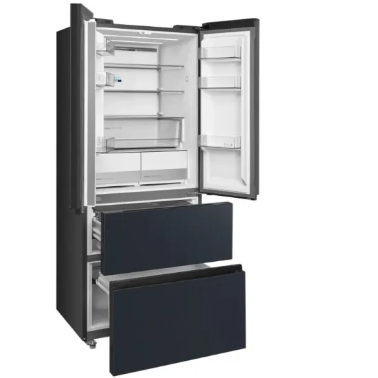 Midea MDRF600BIE70 No Frost side by side hűtőszekrény francia ajtós kialakítással, 276/159L, inverter kompresszor, 73.5x60x191 cm, sötét inox szín 
