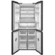 Midea MDRM587BIE70 No Frost side by side hűtőszekrény francia ajtós kialakítással, inverter motor, 276/150L, 75.3x60x191 cm, sötét inox szín 