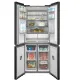 Midea MDRM587BIE70 No Frost side by side hűtőszekrény francia ajtós kialakítással, inverter motor, 276/150L, 75.3x60x191 cm, sötét inox szín 
