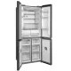 Midea MDRM587BIE70 No Frost side by side hűtőszekrény francia ajtós kialakítással, inverter motor, 276/150L, 75.3x60x191 cm, sötét inox szín 