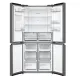 Midea MDRM632FGD46W No Frost side by side hűtőszekrény francia ajtós kialakítással, 301/169L, inverter kompresszor, 83.3x65.3x177.5 cm, inox szín 