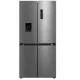 Midea MDRM632FGD46W No Frost side by side hűtőszekrény francia ajtós kialakítással, 301/169L, inverter kompresszor, 83.3x65.3x177.5 cm, inox szín 
