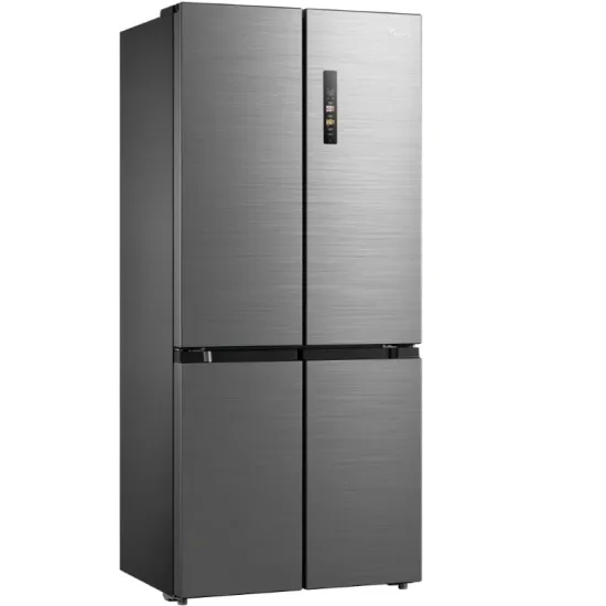 Midea MDRM691FIE46 No Frost side by side hűtőszekrény francia ajtós kialakítással, 345/170L, inverter motor, 83.3x65.3x189.8 cm, inox szín 