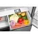 Midea MDRM691FIE46 No Frost side by side hűtőszekrény francia ajtós kialakítással, 345/170L, inverter motor, 83.3x65.3x189.8 cm, inox szín 