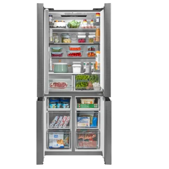 Midea MDRM691FIE46 No Frost side by side hűtőszekrény francia ajtós kialakítással, 345/170L, inverter motor, 83.3x65.3x189.8 cm, inox szín 