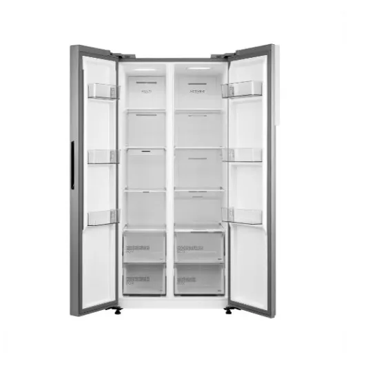 Midea MDRS619FIE46 Total No Frost side by side hűtőszekrény, inverter motor, 271/189L, Wifi, 83.5x63.5x177.5 cm, inox szín 