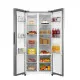 Midea MDRS619FIE46 Total No Frost side by side hűtőszekrény, inverter motor, 271/189L, Wifi, 83.5x63.5x177.5 cm, inox szín 