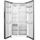 Midea MDRS710FGD46 No Frost side by side hűtőszekrény, 349/206L, inverter kompresszor, 89.7x70.1x176.5 cm, inox szín 