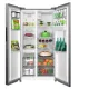 Midea MDRS710FGD46 No Frost side by side hűtőszekrény, 349/206L, inverter kompresszor, 89.7x70.1x176.5 cm, inox szín 