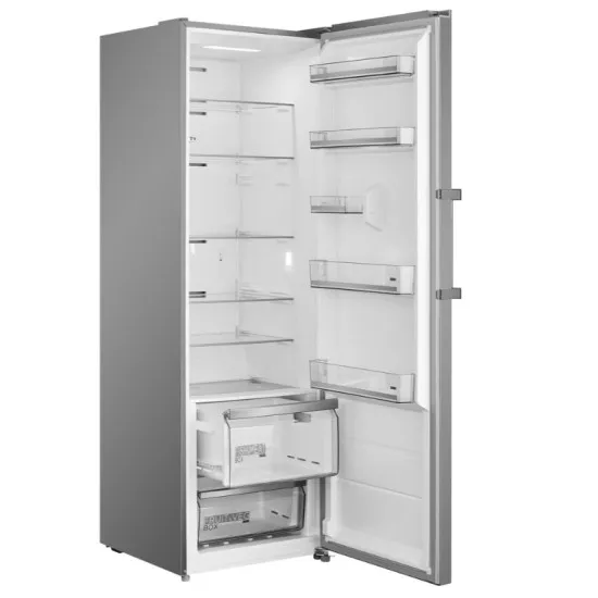 Midea MDRU502MTE46 No Frost egyajtós hűtőszekrény, 362L, 59.5x61.8x185 cm, inox szín 
