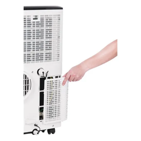 Honeywell HF09CESVWK mobil klíma, 2.6kW, Wifi, hűtés, párátlanítás, ventillálás, fehér/fekete szín 