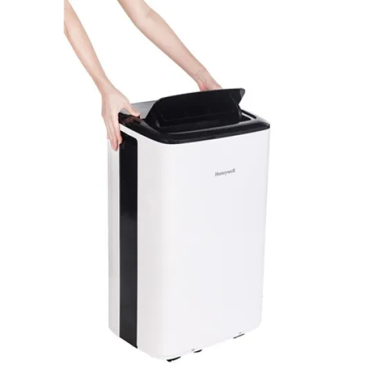 Honeywell HF09CESVWK mobil klíma, 2.6kW, Wifi, hűtés, párátlanítás, ventillálás, fehér/fekete szín 