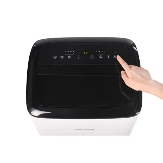 Honeywell HF09CESVWK mobil klíma, 2.6kW, Wifi, hűtés, párátlanítás, ventillálás, fehér/fekete szín 