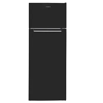 MPM MPM-206-CZ-49D fekete sötét inox felülfagyasztós kombinált hűtő 55x56x143cm 169/37 l