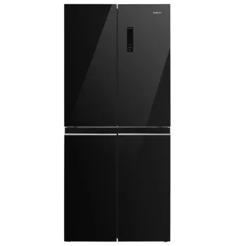 MPM MPM-434-SBF-17/D No Frost side by side hűtőszekrény francia ajtós kialakítással, 271/150L, inverteres kompresszor, 79.5x70x180 cm, fekete üveg szín 