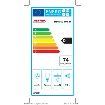 MPM elszívó MPM-60-OM-41 fekete szín