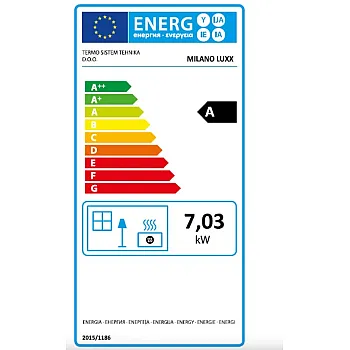 Termo Milano Luxx kandalló 7kW
