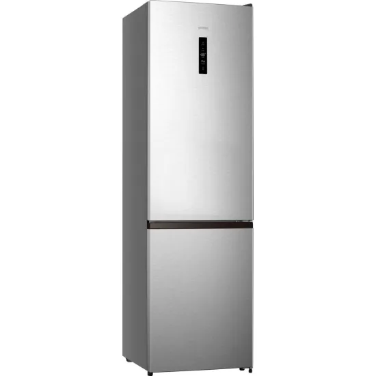 Gorenje NRK620DAXL4 No Frost Plus alulfagyasztós kombinált hűtőszekrény, inverteres kompresszor, 238/98L, 59.5x59x200.4 cm, szürke szín 