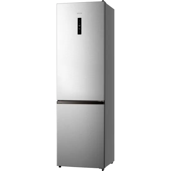 Gorenje NRK620EAXL4 No Frost Plus alulfagyasztós kombinált hűtőszekrény, 238/98L, 59.5x59x200.4 cm, szürke szín