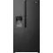Gorenje NRS917E61BX No Frost Plus side by side hűtőszekrény, 347/181L, inverter kompresszor, 91.1x62.4x178.6 cm, fekete szín 