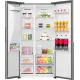 Gorenje NRS917E61X No Frost Plus side by side hűtőszekrény, 347/181L, inverter kompresszor, 91.1x6.5x178.6 cm, ezüst metál szín 