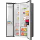 Gorenje NRS917E61X No Frost Plus side by side hűtőszekrény, 347/181L, inverter kompresszor, 91.1x6.5x178.6 cm, ezüst metál szín 