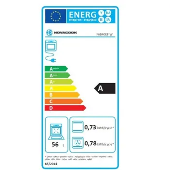 Novacook F6B40EF W kombinált tűzhely, 56L, 57x58x87 cm