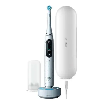 Oral-B iO™ Series 10 Stardust White elektromos fogkefe, fehér szín 