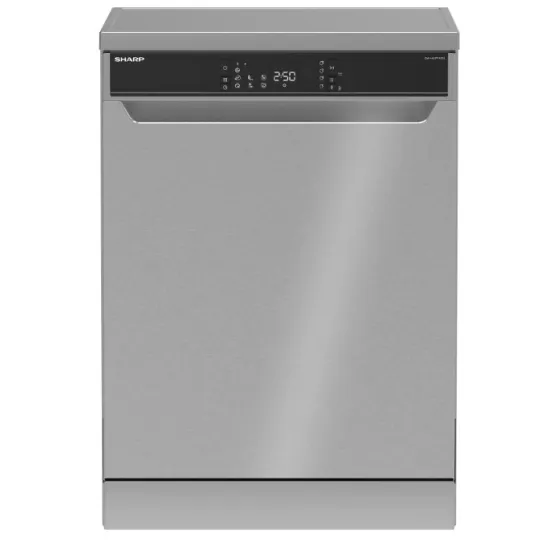 Sharp QW-NA1FF45DI-EU mosogatógép, 16 teríték, 3 kosár, 59.8x59.8x85 cm, inox szín