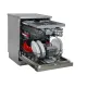 Sharp QW-NA1FF45DI-EU mosogatógép, 16 teríték, 3 kosár, 59.8x59.8x85 cm, inox szín