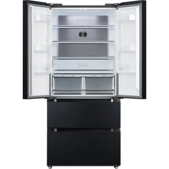 Tesla RF5200FMAE Total No Frost side by side hűtőszekrény, francia ajtós kialakítással, inverter motor, 347/169L, sötét inox szín 