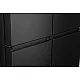Hisense RQ5P470SAFE Total No Frost side by side hűtőszekrény francia ajtós kialakítással, Wifi, 304/179L, inverter kompresszor, 79.4x69.8x178.5 cm, fekete szín