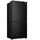 Hisense RQ5P470SAFE Total No Frost side by side hűtőszekrény francia ajtós kialakítással, Wifi, 304/179L, inverter kompresszor, 79.4x69.8x178.5 cm, fekete szín