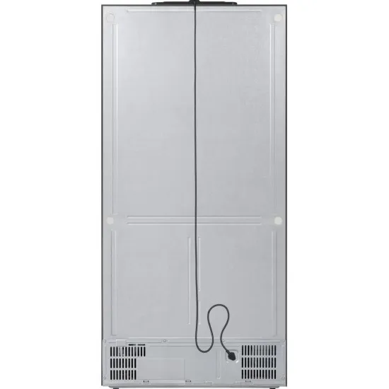 Hisense RQ768N4GBE Total No Frost side by side hűtőszekrény francia ajtós kialakítással, inverteres kompresszor, 381/210L, 91.1x60x190 cm, fekete szín 