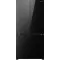 Hisense RQ768N4GBE Total No Frost side by side hűtőszekrény francia ajtós kialakítással, inverteres kompresszor, 381/210L, 91.1x60x190 cm, fekete szín 