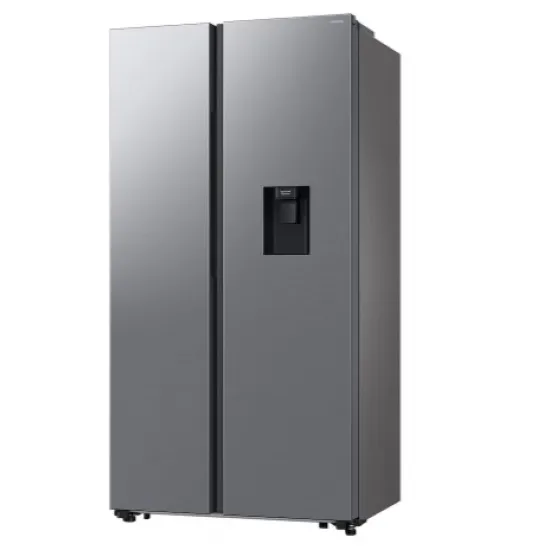 Samsung RS57DG410EM9EO No Frost side by side hűtőszekrény, 370/208L, Digitalis Inverter Kompresszor, Wifi, 91.2x65.4x178 cm, matt ezüst szín