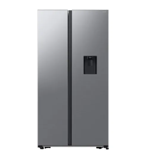 Samsung RS57DG410EM9EO No Frost side by side hűtőszekrény, 370/208L, Digitalis Inverter Kompresszor, Wifi, 91.2x65.4x178 cm, matt ezüst szín