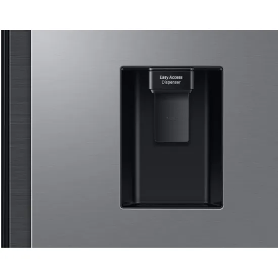 Samsung RS57DG410EM9EO No Frost side by side hűtőszekrény, 370/208L, Digitalis Inverter Kompresszor, Wifi, 91.2x65.4x178 cm, matt ezüst szín