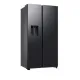 Samsung RS70F64KEFEO side by side hűtőszekrény, 420/220L, AI inverteres kompresszor, Wifi, 91.2x72.6x178.4 cm, fekete DOI szín 