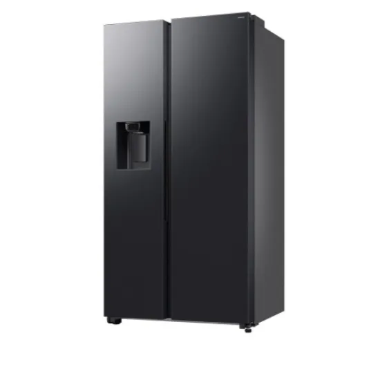 Samsung RS70F64KEFEO side by side hűtőszekrény, 420/220L, AI inverteres kompresszor, Wifi, 91.2x72.6x178.4 cm, fekete DOI szín 