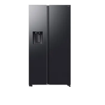 Samsung RS70F64KEFEO side by side hűtőszekrény, 420/220L, AI inverteres kompresszor, Wifi, 91.2x72.6x178.4 cm, fekete DOI szín 