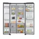 Samsung RS70F64KEFEO side by side hűtőszekrény, 420/220L, AI inverteres kompresszor, Wifi, 91.2x72.6x178.4 cm, fekete DOI szín 